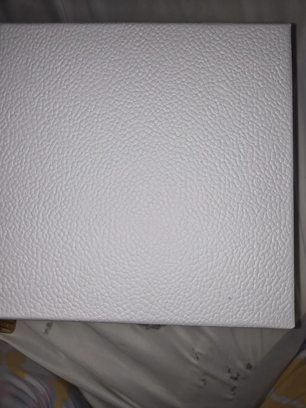 DIOR White Pebbled Gift Box 9 x 9 x 4 W Ribbon + Tissue